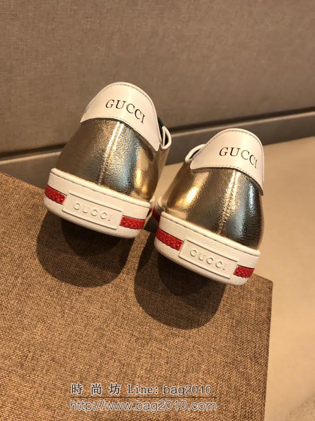 GUCCI男鞋 頂級代購男士2019HK專櫃同步 古馳男休閒板鞋 高品質 Gucci系帶男鞋  hdnx1307